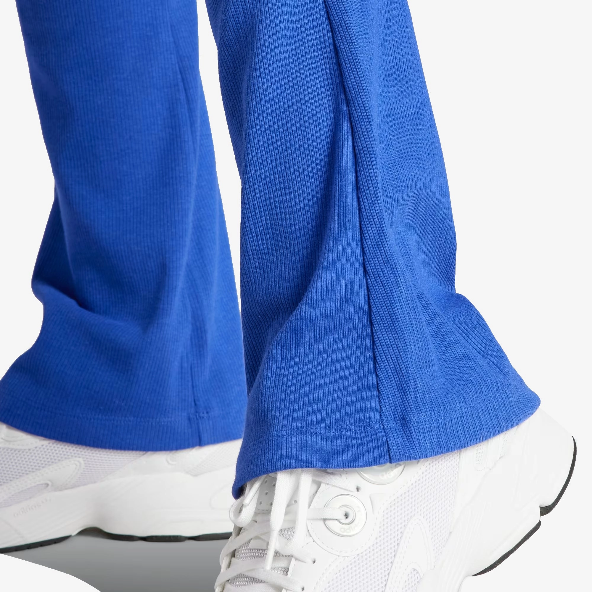 Adidas Originals | ESSENTIALS RIB FLARED PANTS  { SEMI LUCID BLUE
