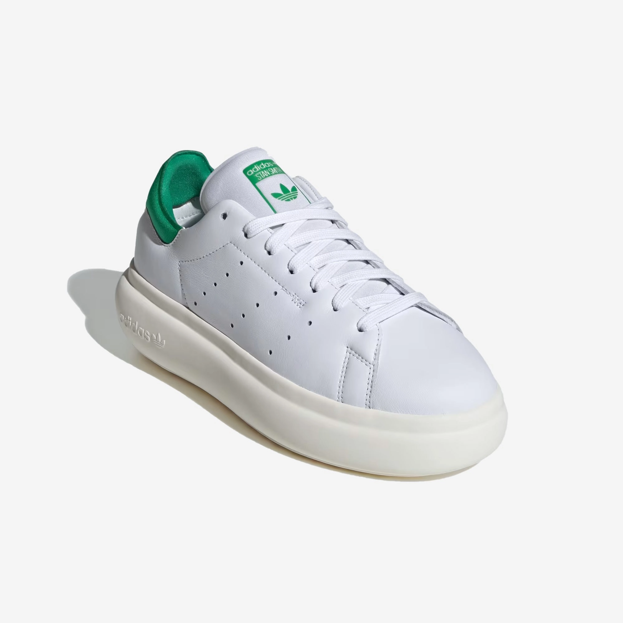 Adidas Originals | STAN SMITH PF  { CLOUD WHITE/OFF WHITE/GREEN