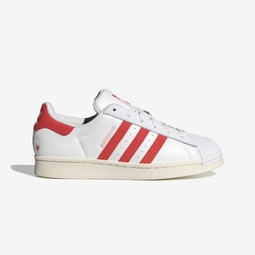 Adidas Originals | SUPERSTAR  { CLOUD WHITE/BRIGHT RED/WONDER CLAY
