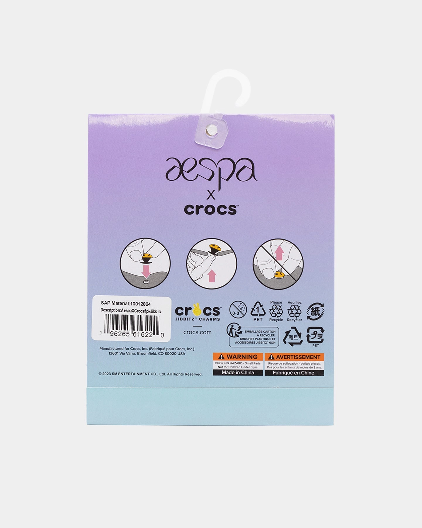 Aespa X Crocs 5 Pack Jibbitz™ Charms Multi-Coloured