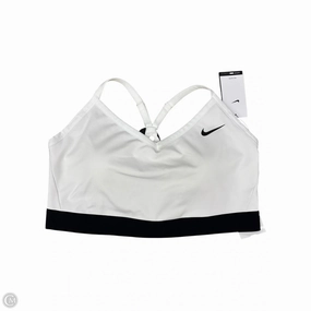 Athletic Bra By Nike Apparel In White, Size: 2x
