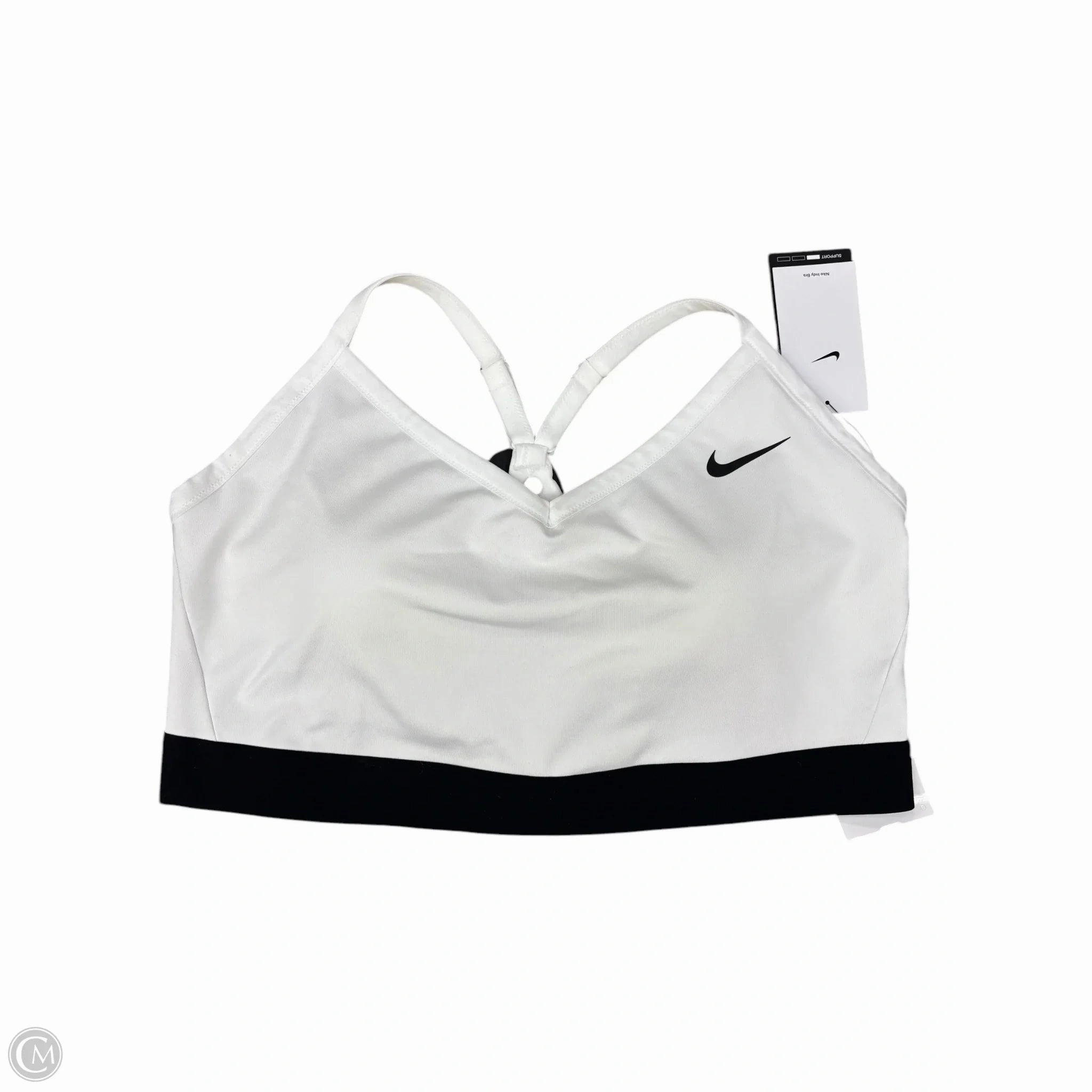 Athletic Bra By Nike Apparel In White, Size: 2x