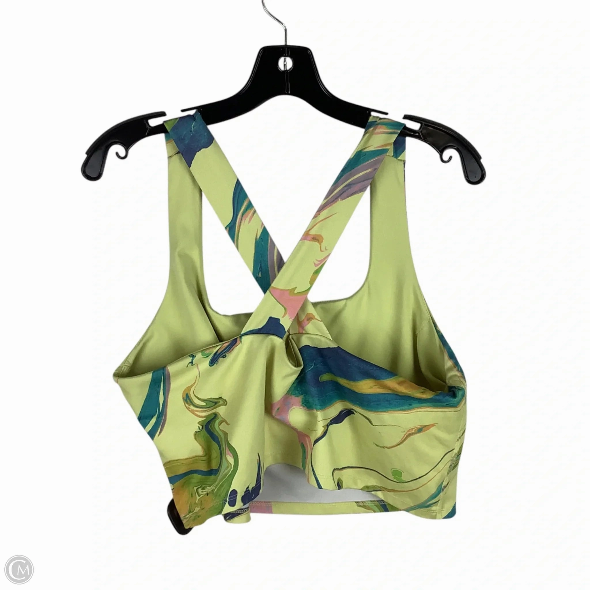 Athletic Bra By Nike Apparel In Yellow, Size: 1x