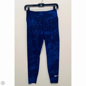 Athletic Leggings By Nike In Blue, Size: S