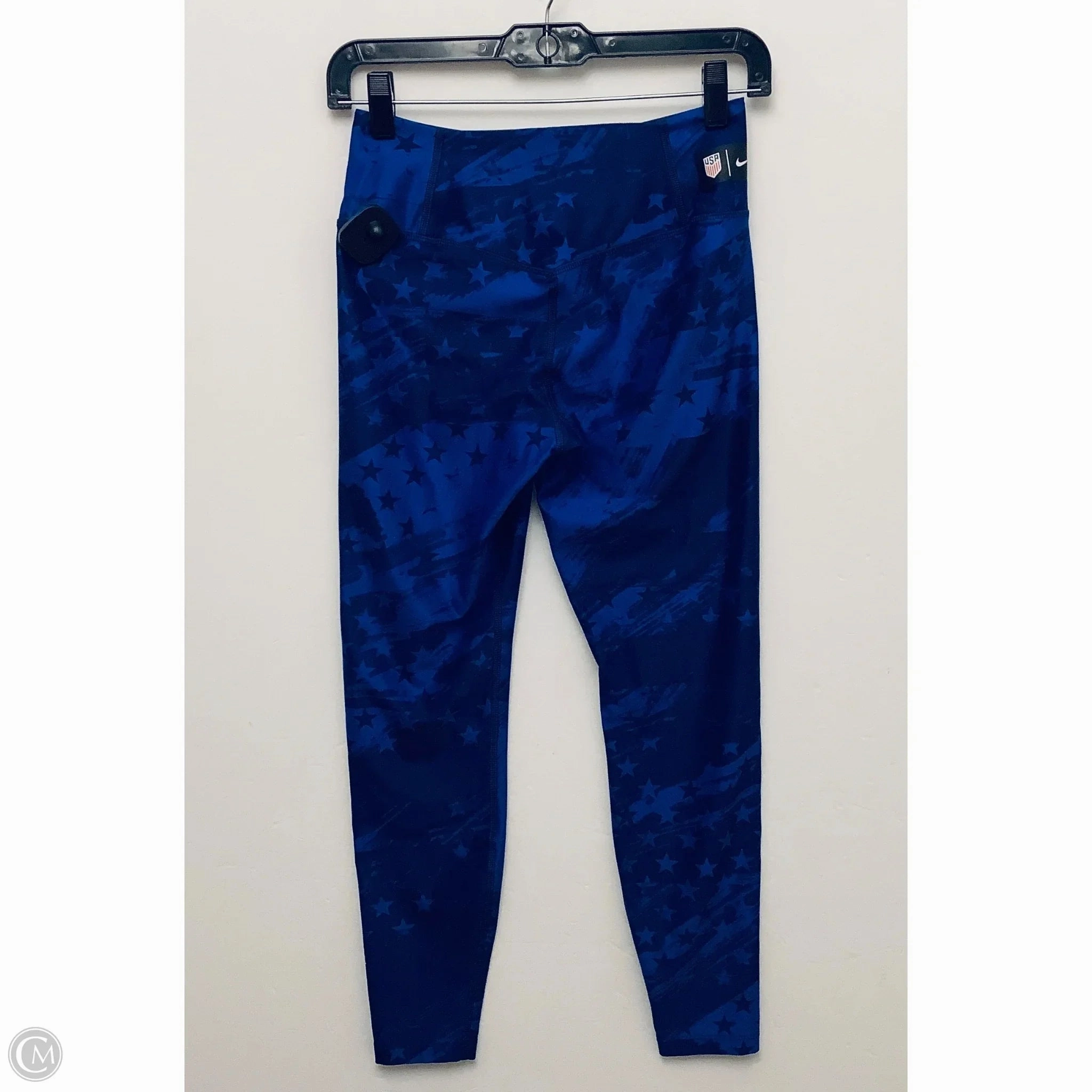 Athletic Leggings By Nike In Blue, Size: S