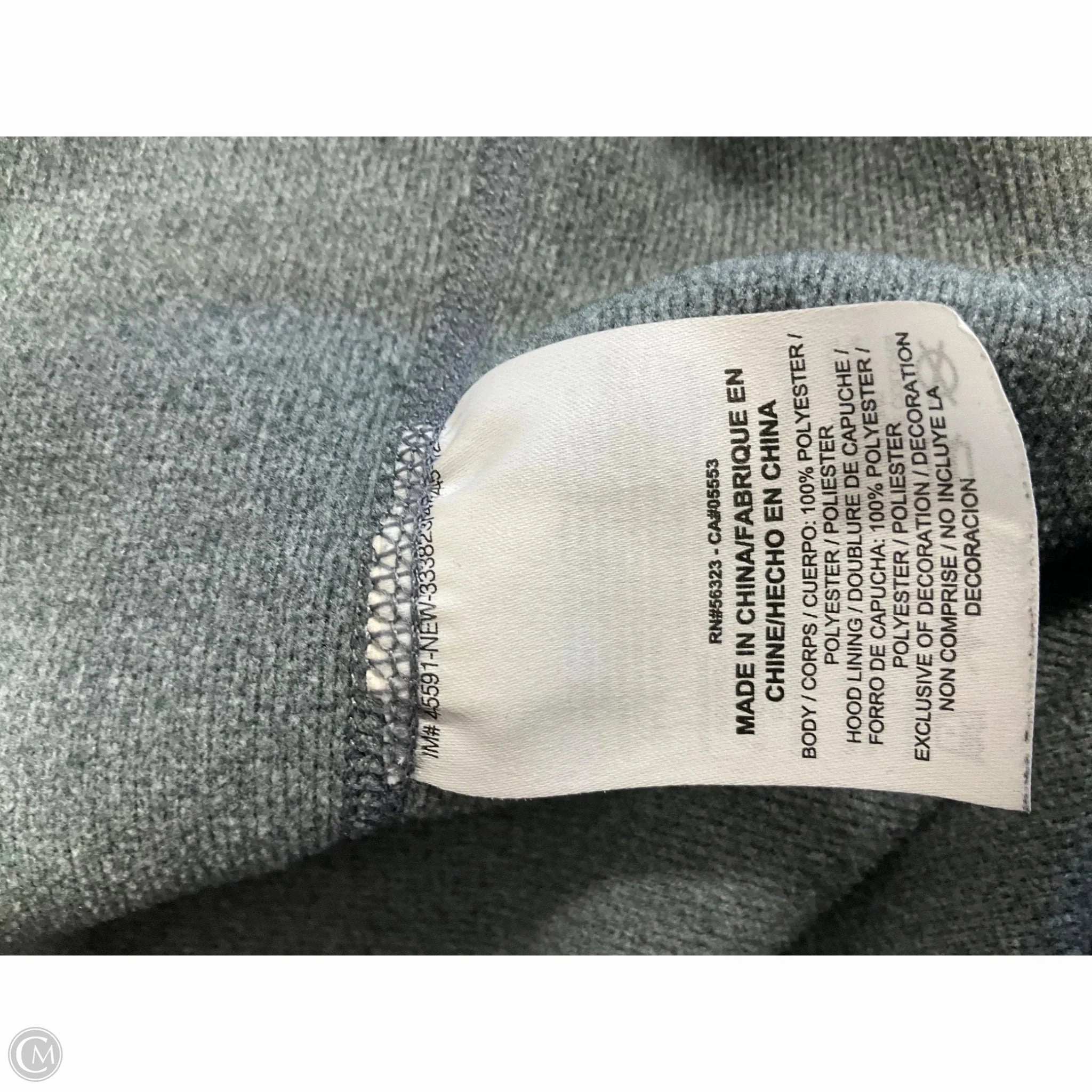 Athletic Sweatshirt Hoodie By Nike Apparel In Grey & Purple, Size: S