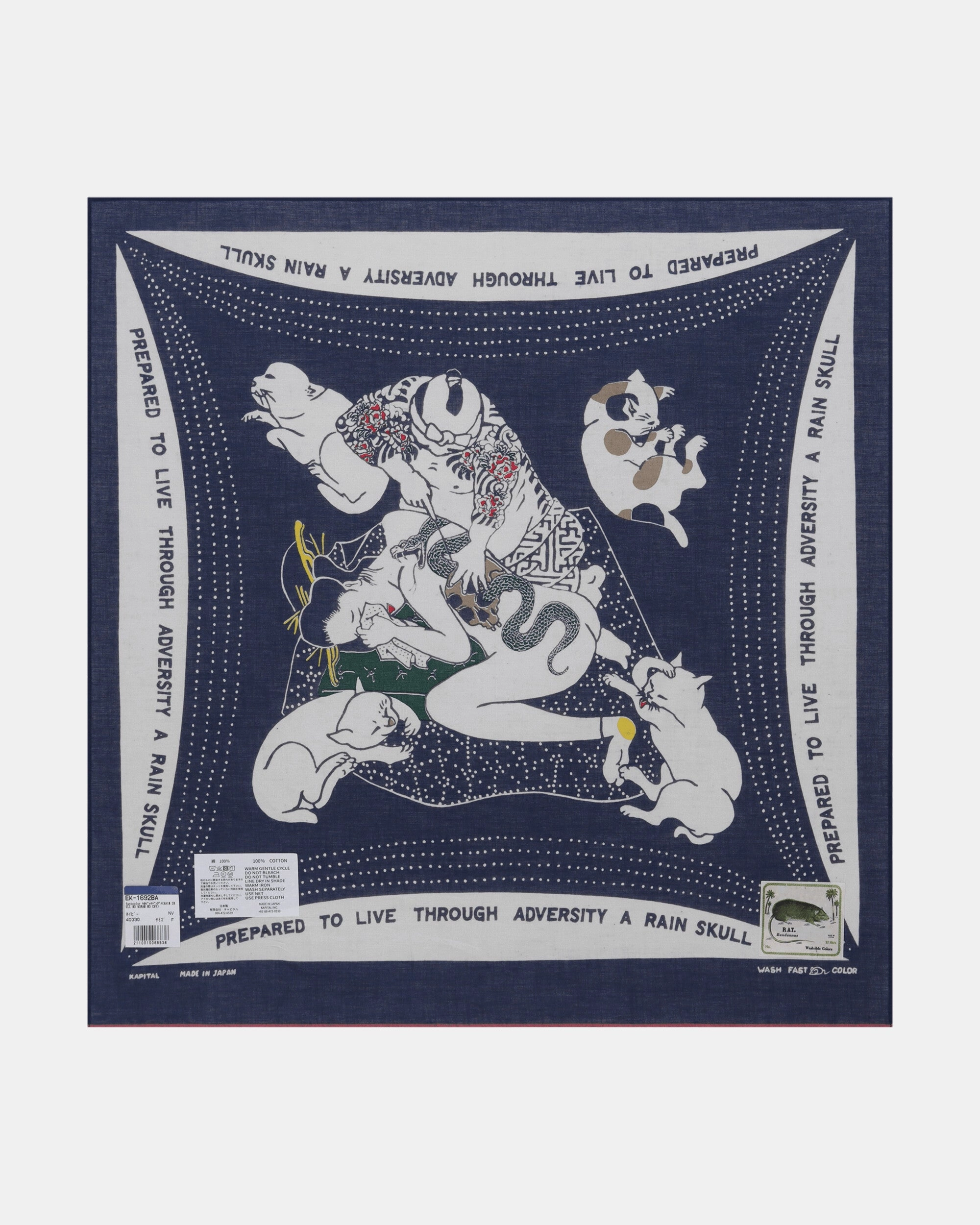 Color Bandana (Rainskull No Woman No Cry) Navy