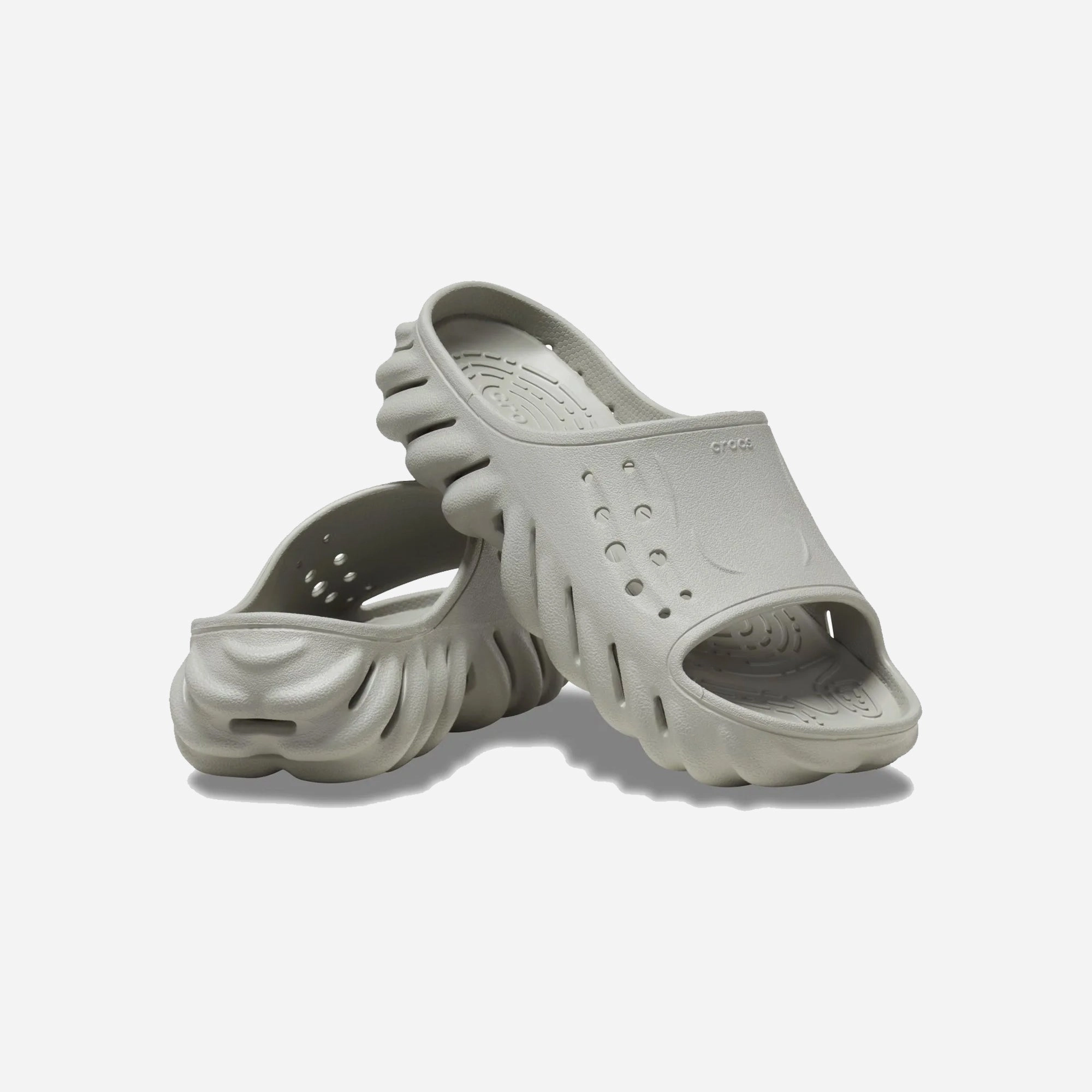 Crocs | ECHO CROSS-STRAP SANDALS - ELEPHANT  { MOUSE GREY