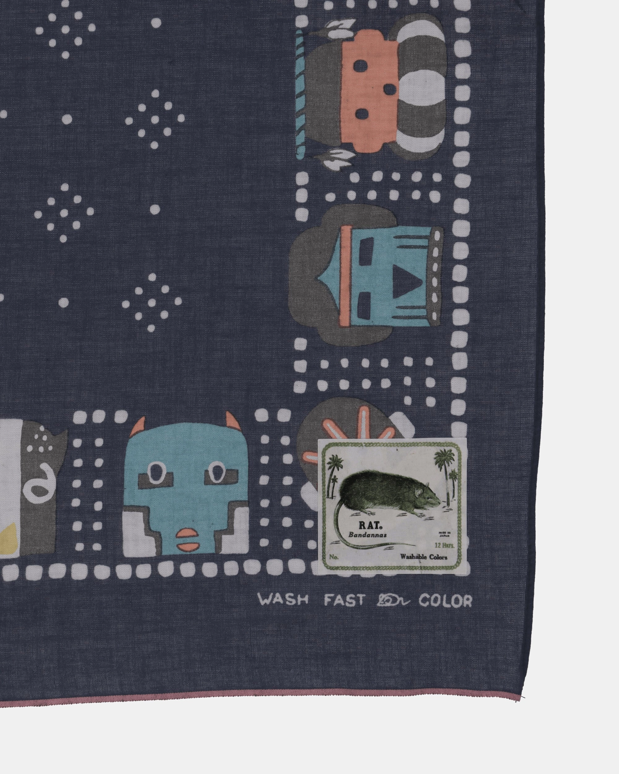 Fastcolor Selvedge Bandana (Kachina) Navy