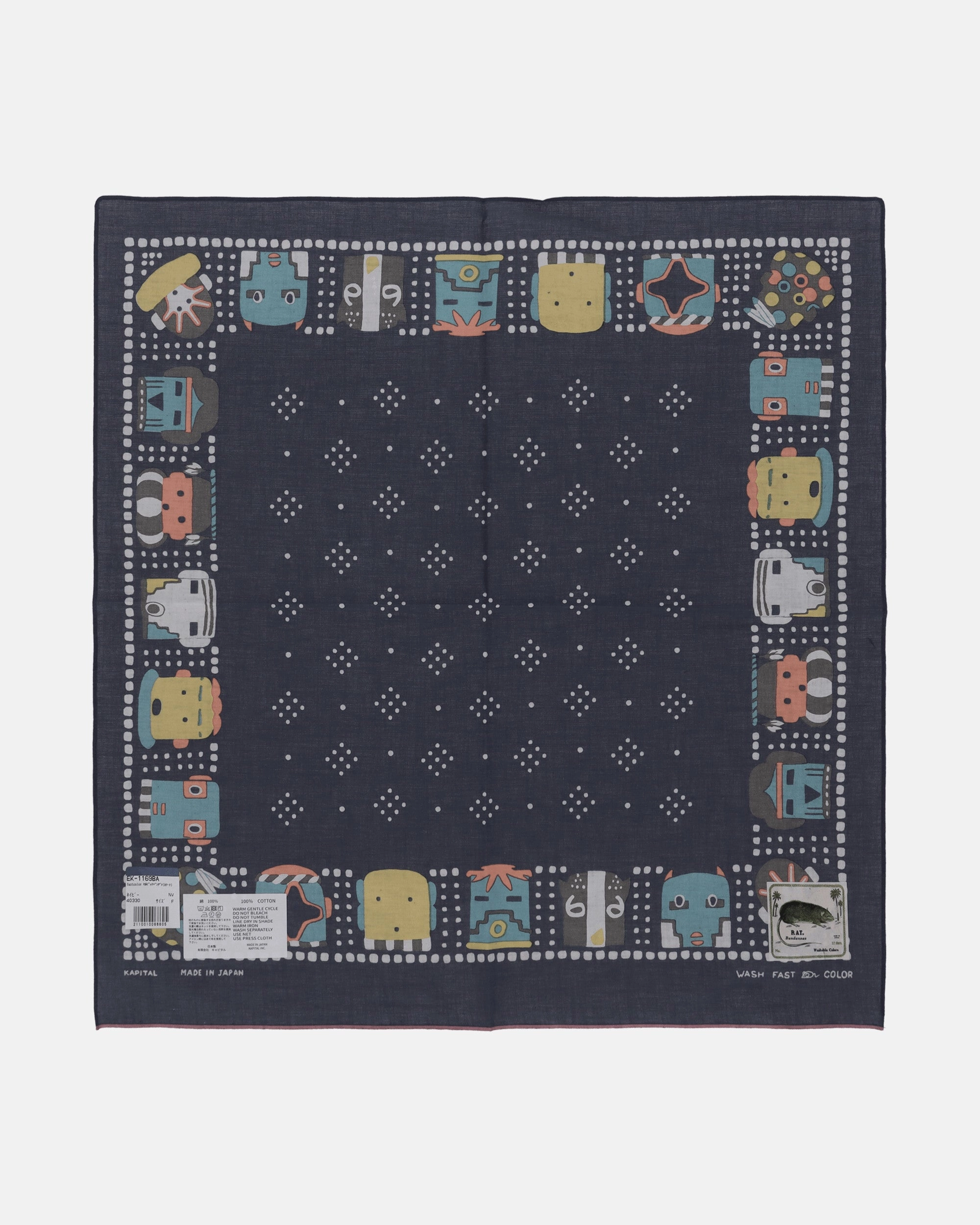 Fastcolor Selvedge Bandana (Kachina) Navy