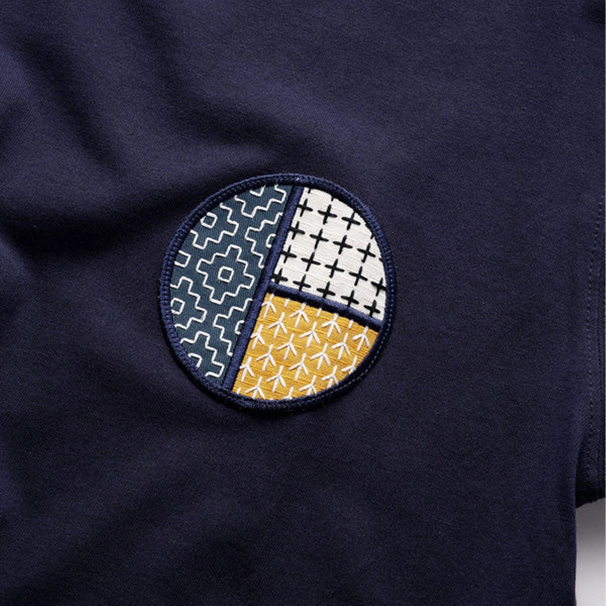 FDMTL | CIRCLE PATCH TEE  { BLUE