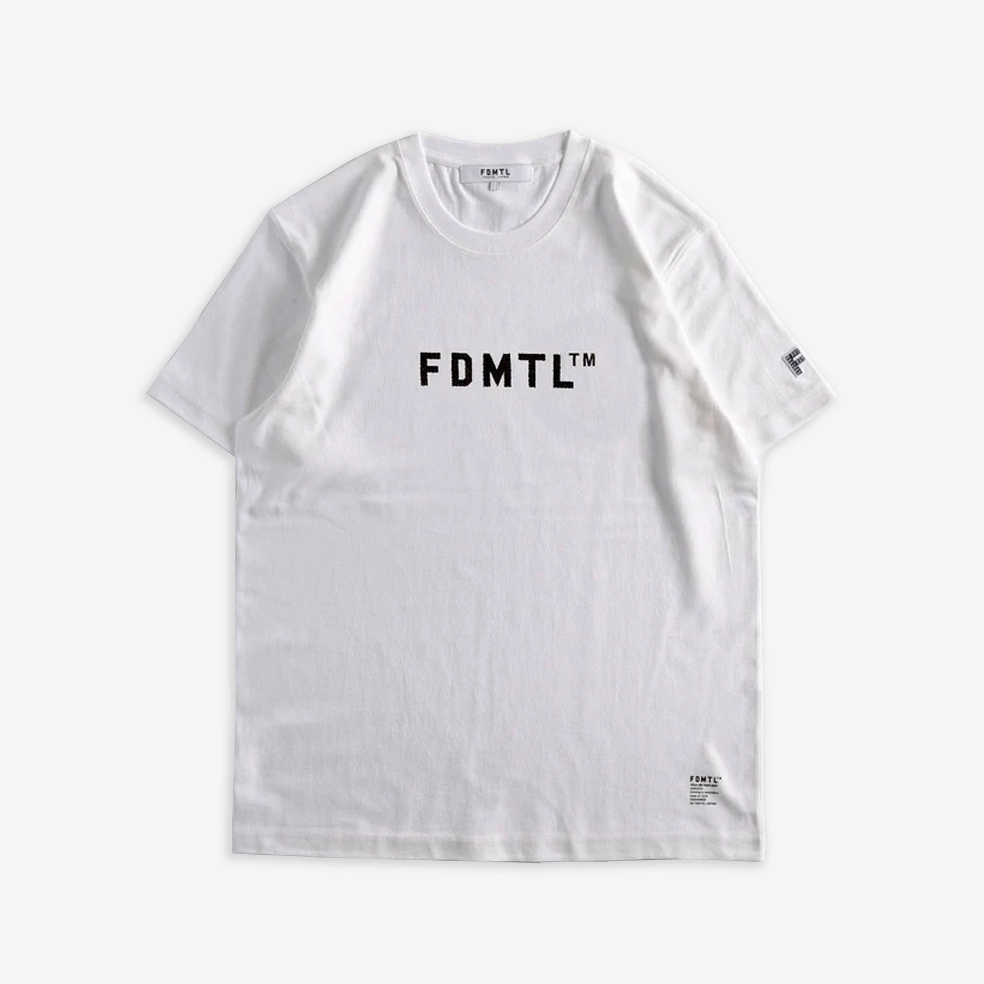 FDMTL | EMBROIDERY LOGO TEE  { WHITE