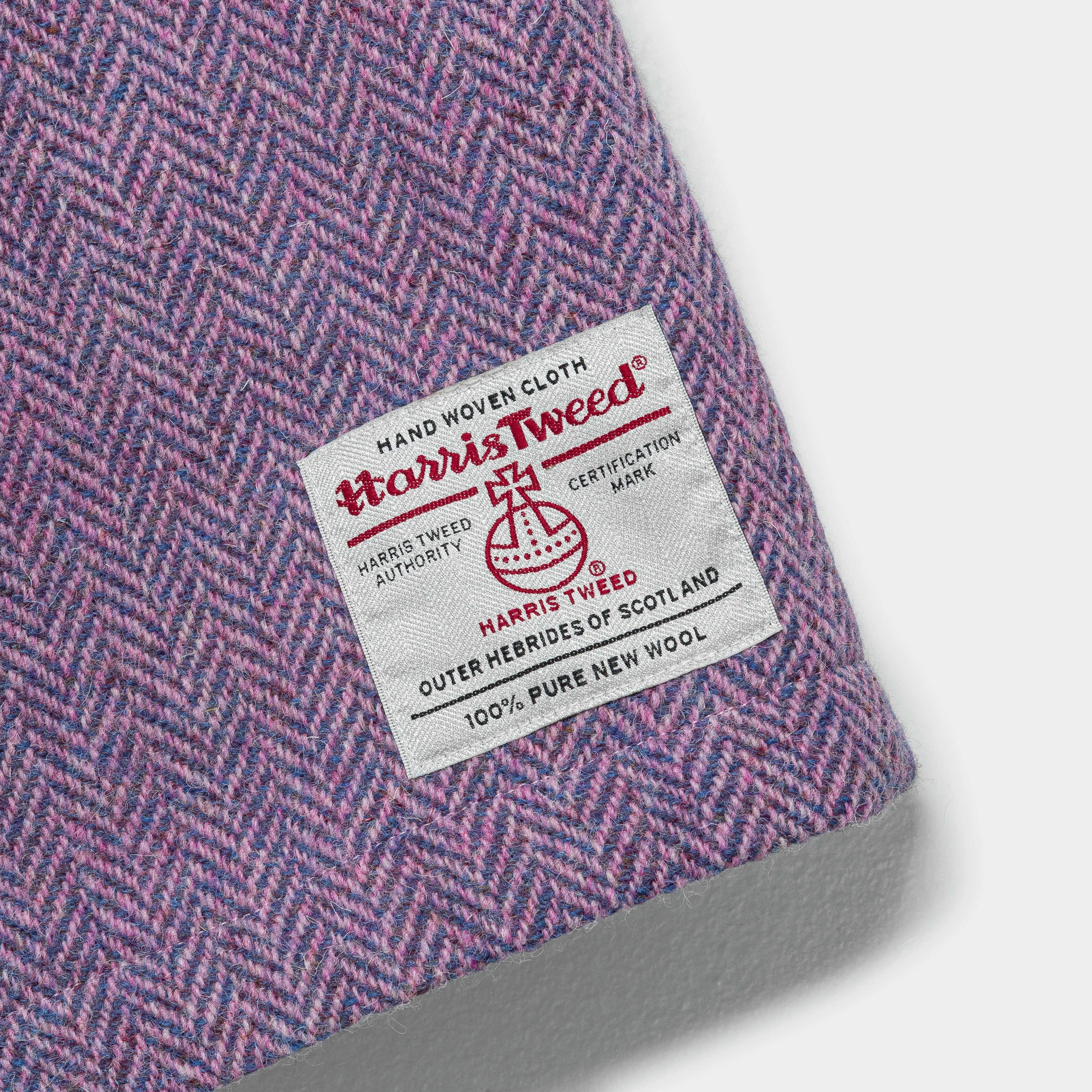 Harris Tweed Einsenhower Jacket - Pink/Blue