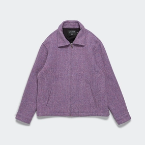 Harris Tweed Einsenhower Jacket - Pink/Blue