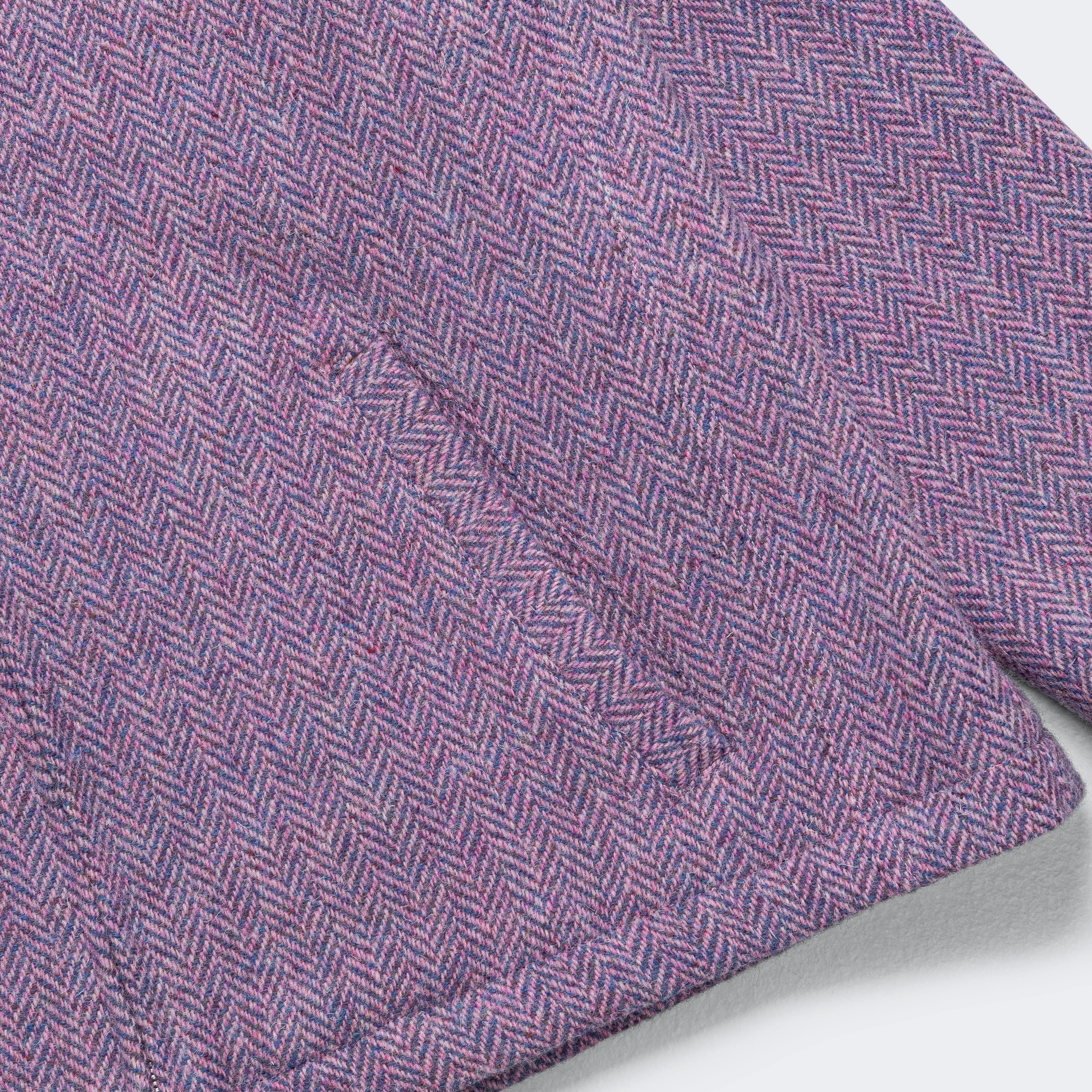Harris Tweed Einsenhower Jacket - Pink/Blue