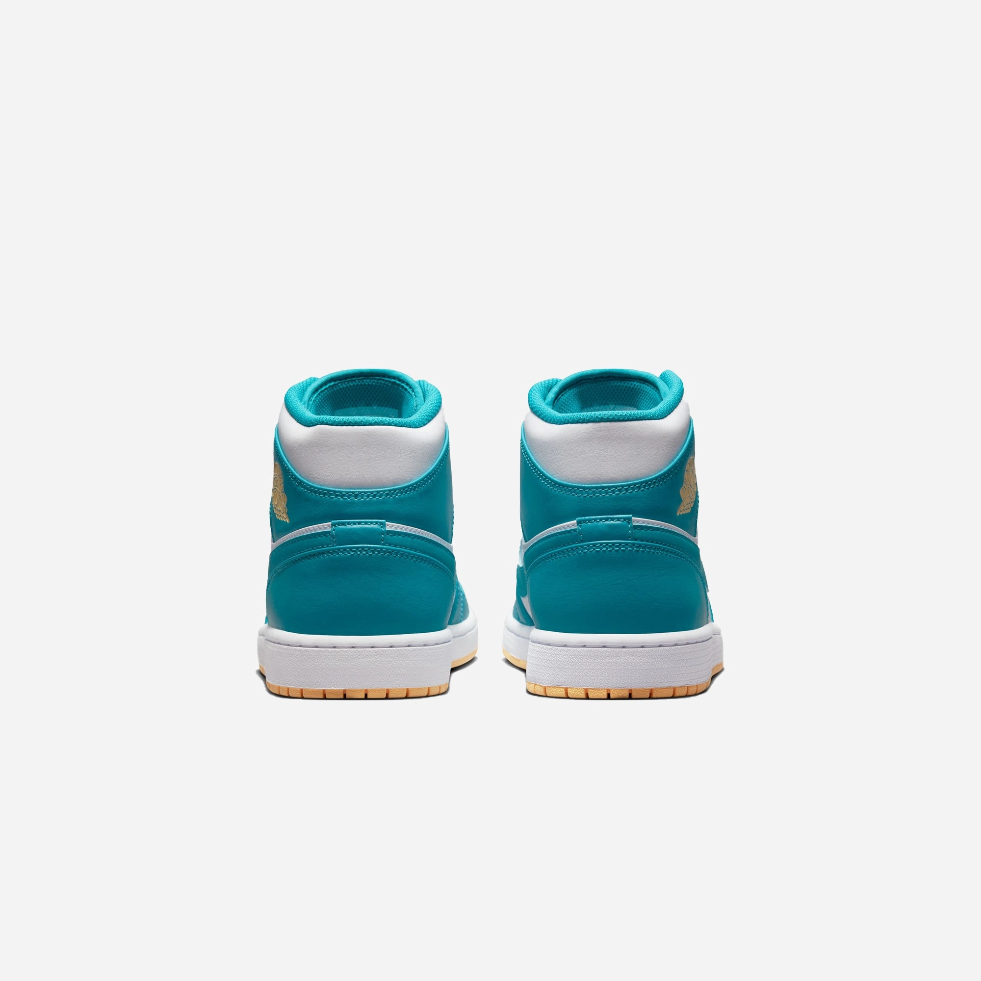 Jordan | AIR JORDAN 1 MID  { AQUATONE/CELESTIAL GOLD-WHITE