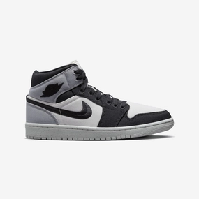 Jordan | AIR JORDAN 1 MID SE  { SAIL/BLACK-LT STEEL GREY