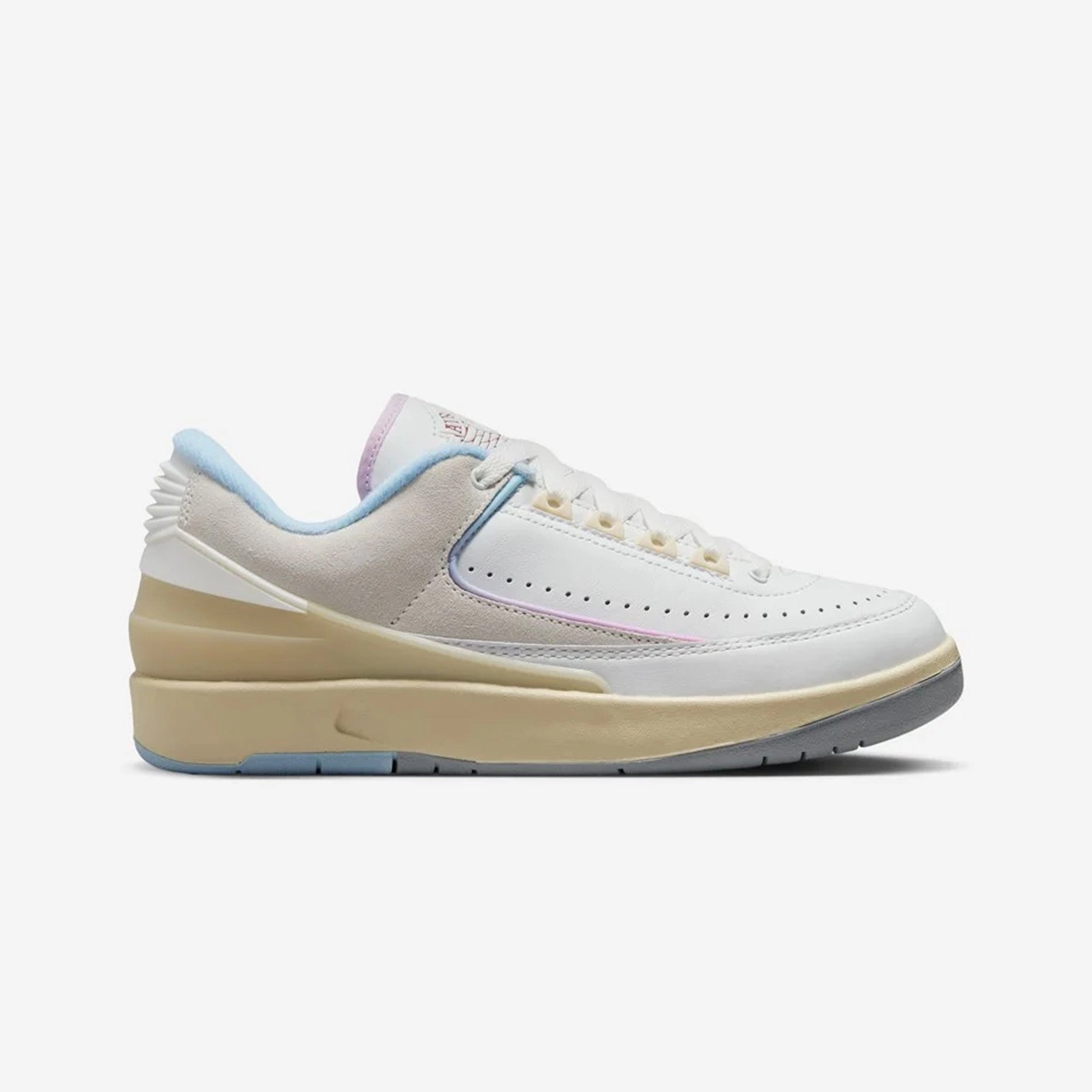Jordan | AIR JORDAN 2 RETRO LOW  { SUMMIT WHITE/VARSITY RED-ICE BLUE