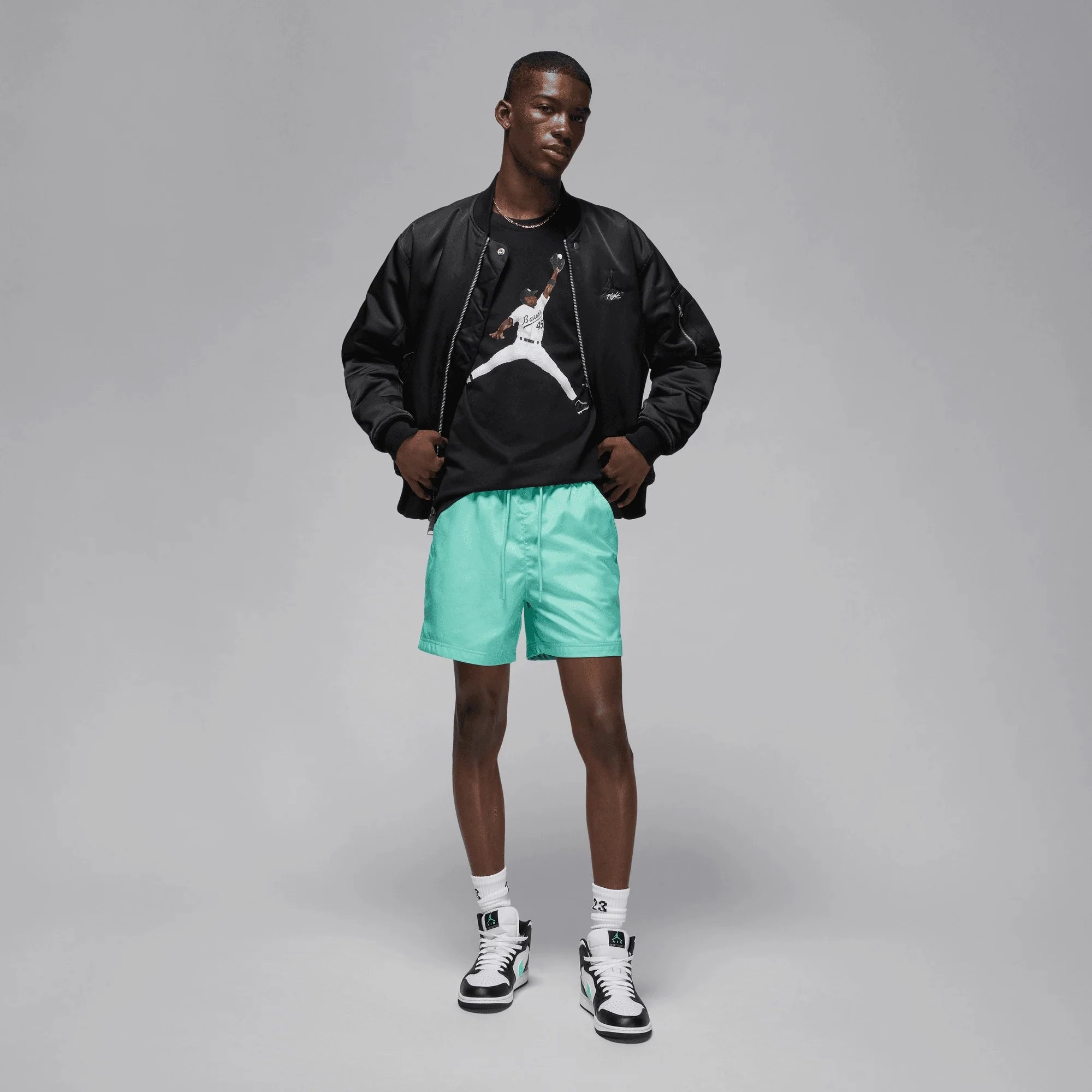 Jordan | FLIGHT MVP T-SHIRT  { BLACK/WHITE/WHITE