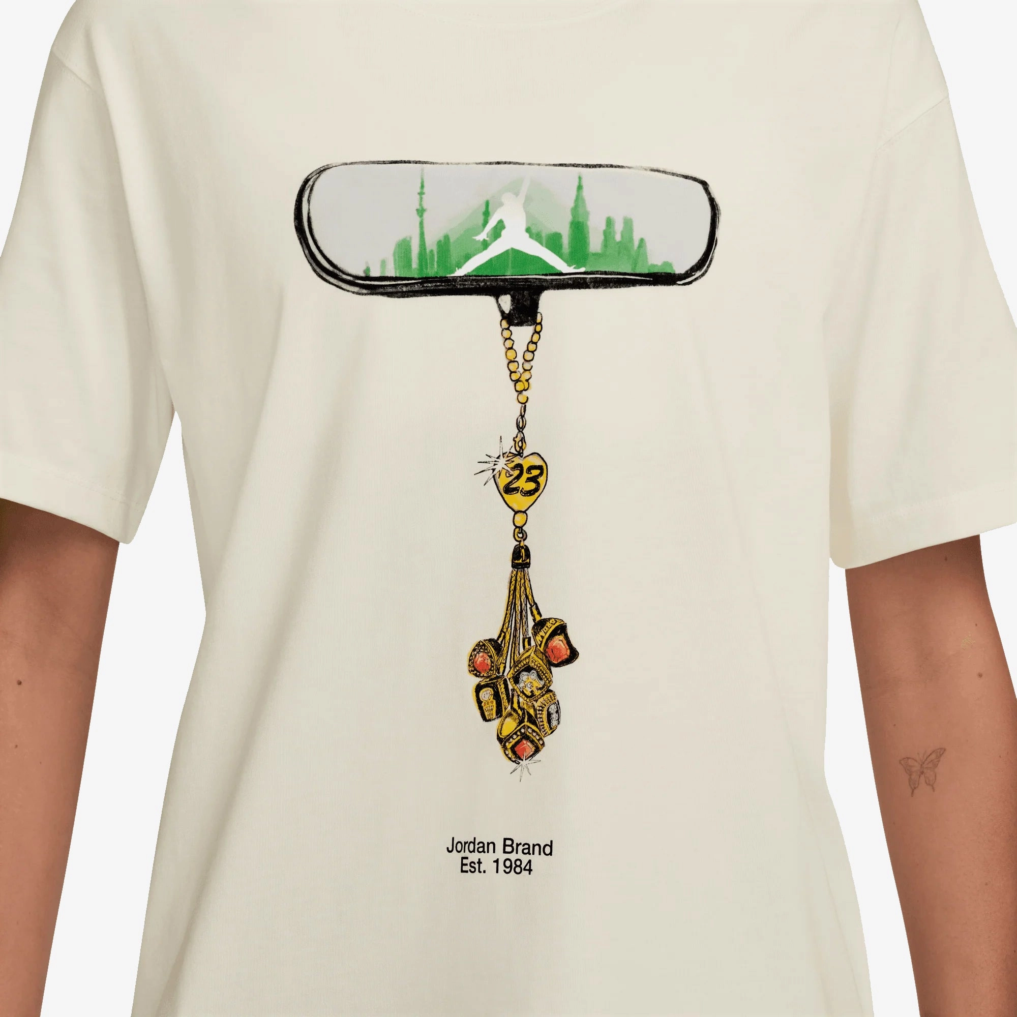 JORDAN | GIRLFRIEND T-SHIRT { SAIL/BLACK
