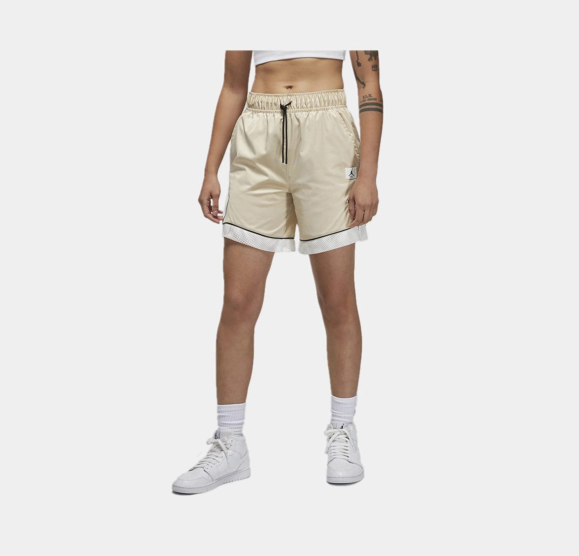 Jordan | JORDAN ESSENTIAL DIAMOND SHORT  { SAND DRIFT / SAIL