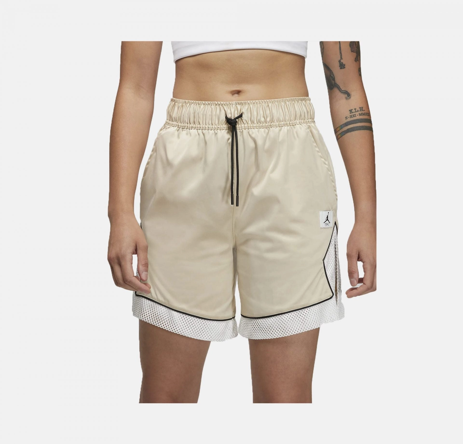 Jordan | JORDAN ESSENTIAL DIAMOND SHORT  { SAND DRIFT / SAIL