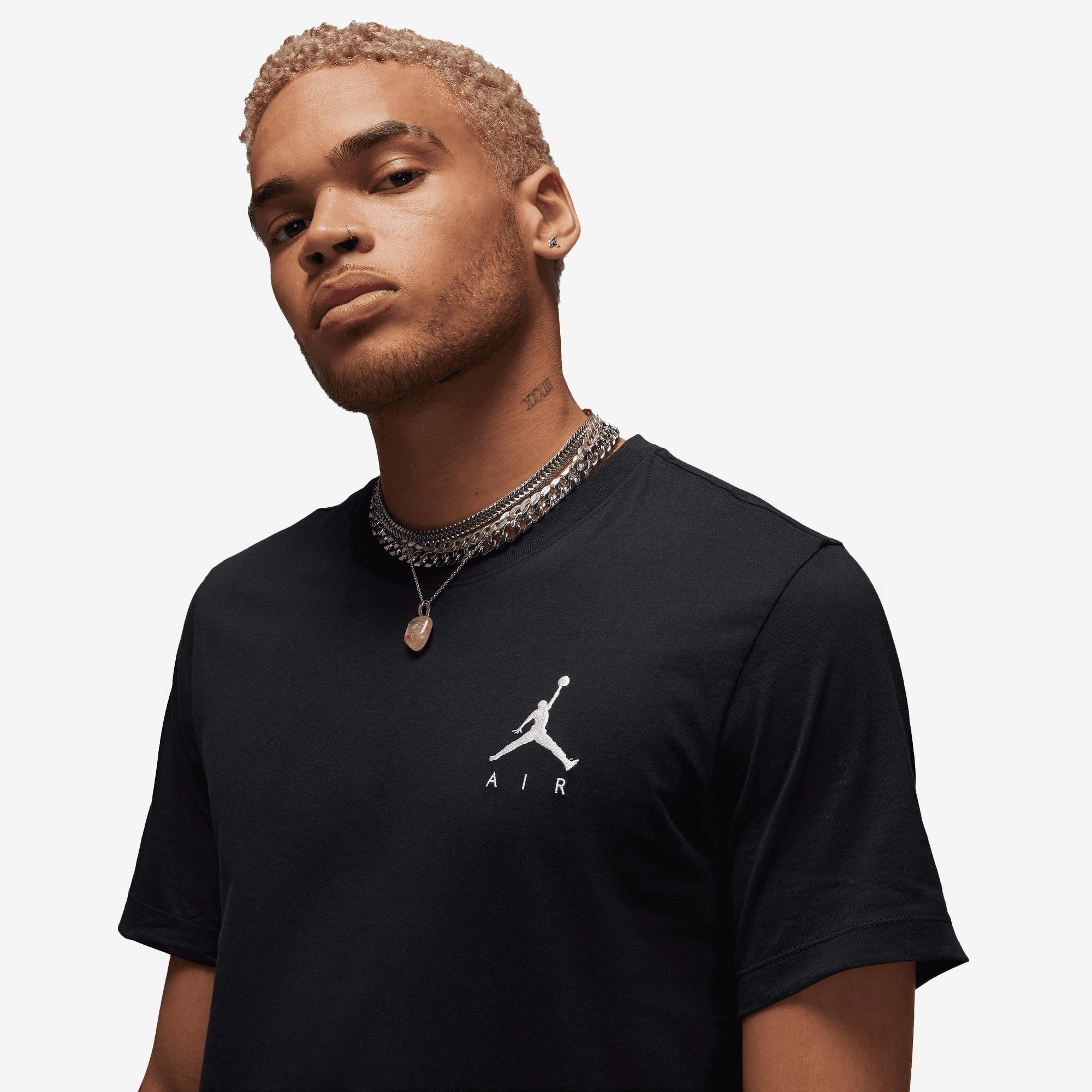 JORDAN | JUMPMAN AIR { BLACK/WHITE