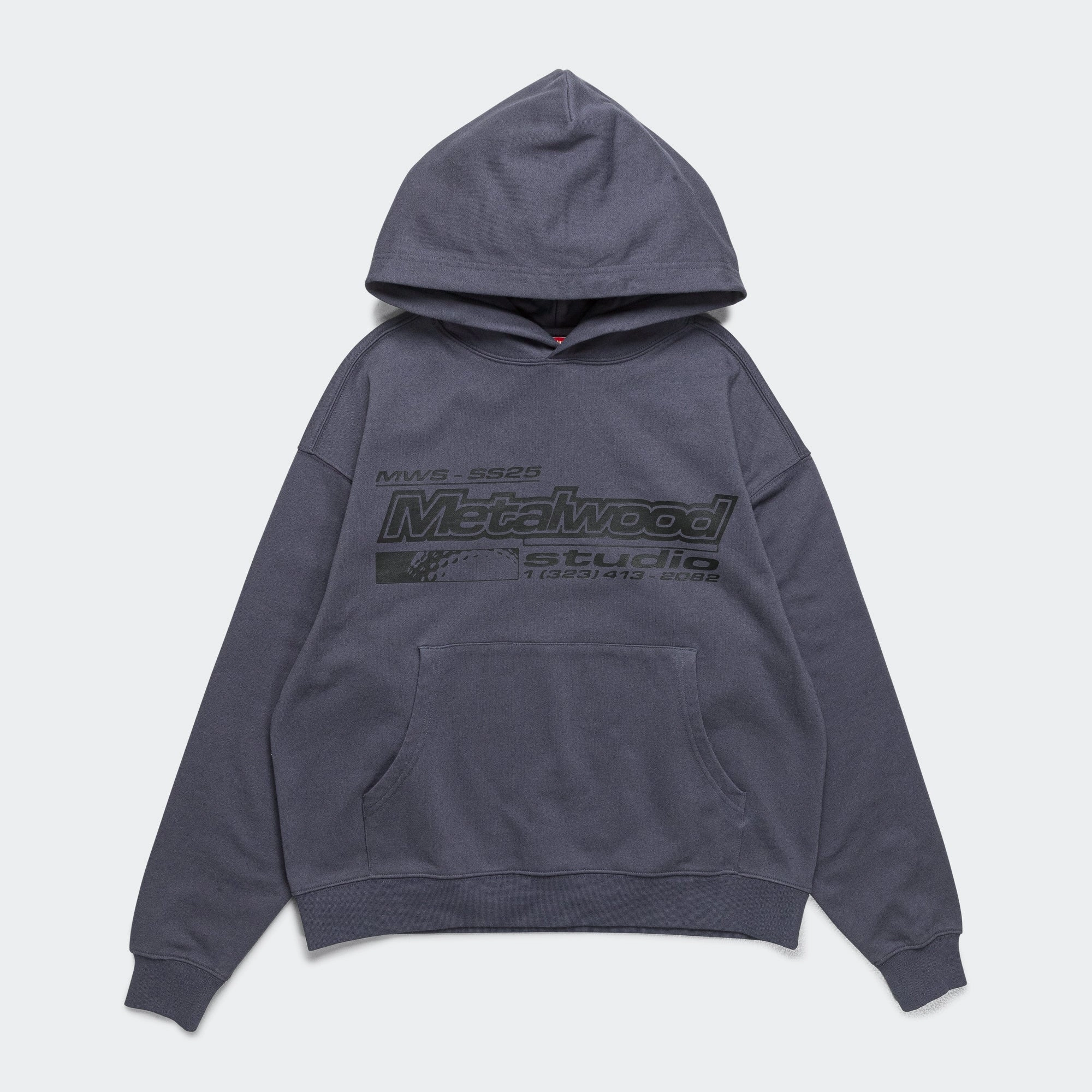 La Brea Shop Hooded Sweatshirt - Gunmetal