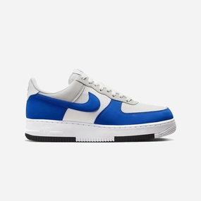 Nike | AIR FORCE 1 '07 LV8 { SUMMIT WHITE/GAME ROYAL-NEUTRAL GREY
