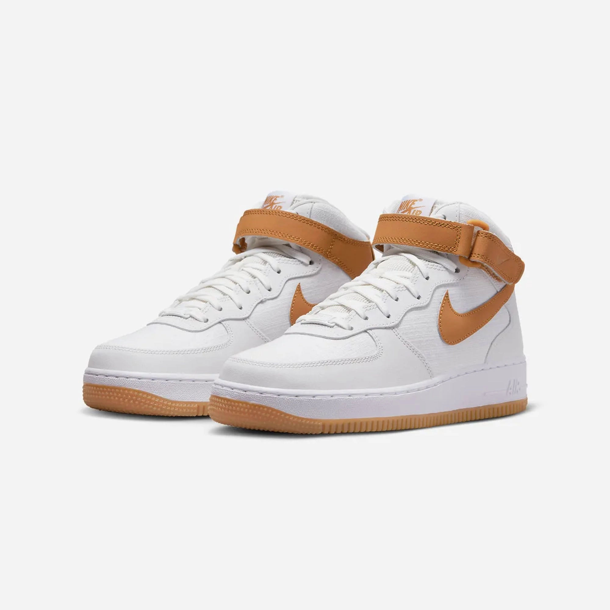 Nike | AIR FORCE 1 '07 MID { SUMMIT WHITE/DESERT OCHRE-SUMMIT WHITE