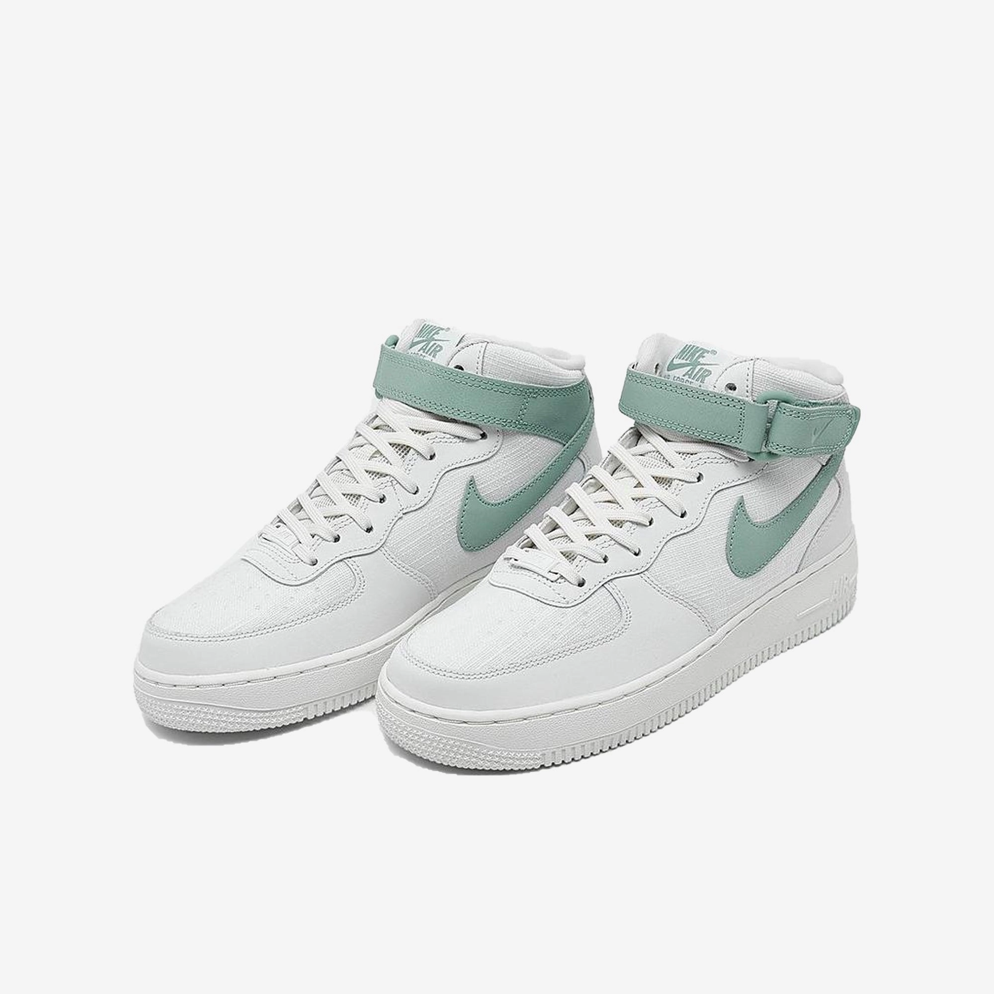Nike | AIR FORCE 1 '07 MID { SUMMIT WHITE/MINERAL-SAIL