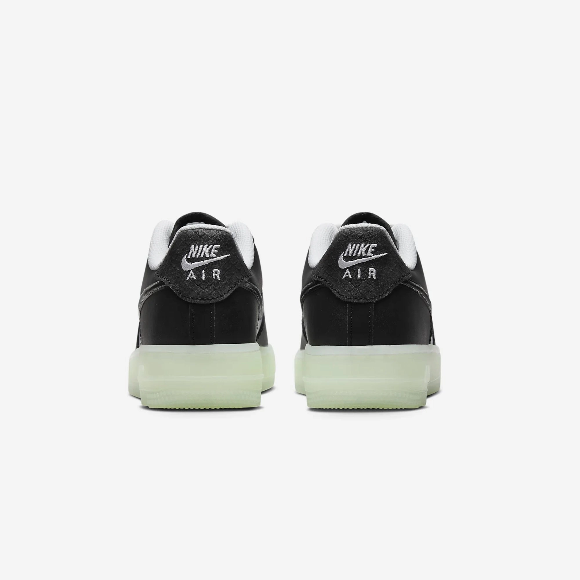 Nike | AIR FORCE 1 LV8 (GS)  { WHITE/BLACK-VAPOR GREEN