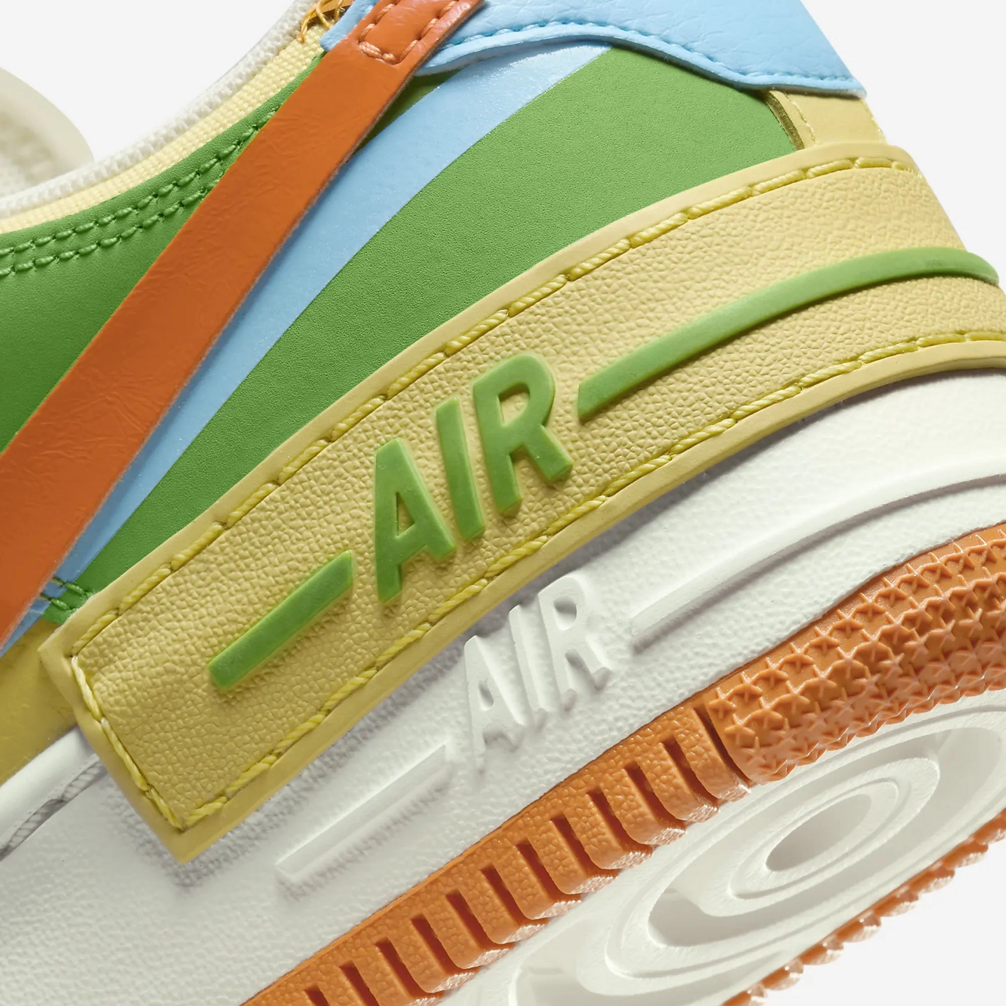 Nike | AIR FORCE 1 SHADOW  { COCONUT MILK/MONARCH-AQUARIUS BLUE