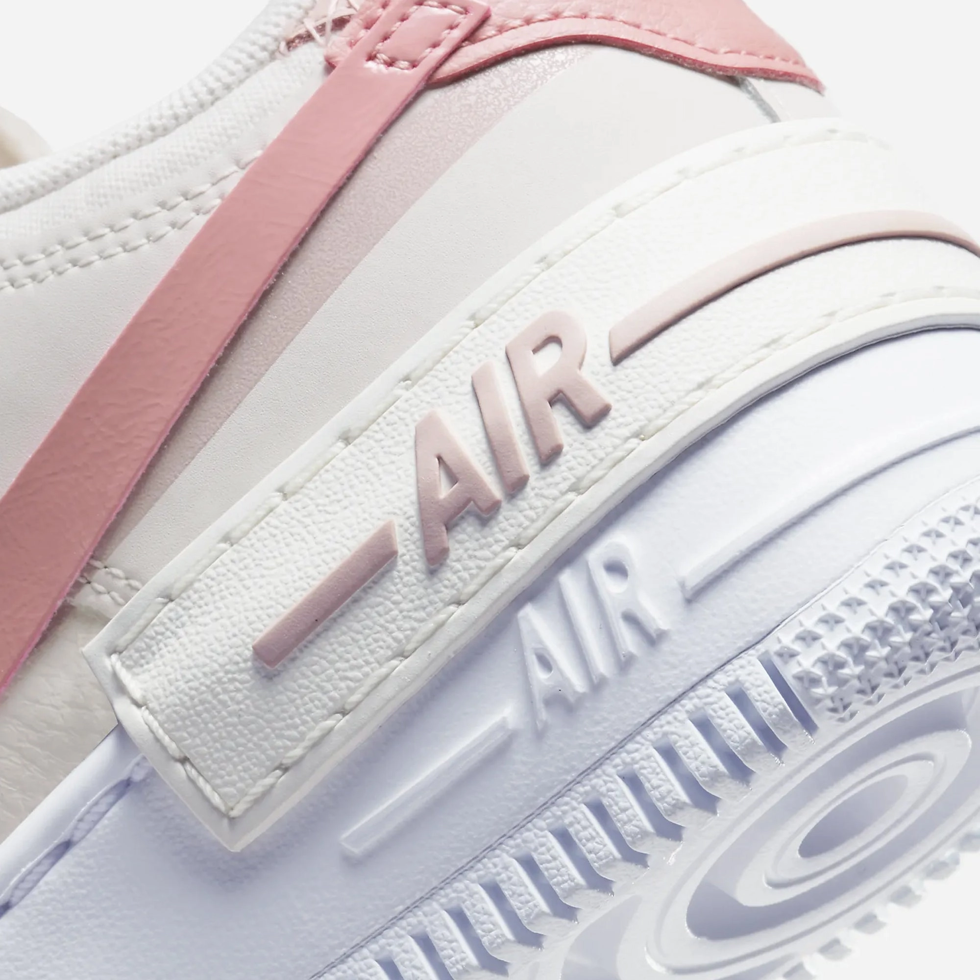 Nike | AIR FORCE 1 SHADOW  { PHANTOM/RED STARDUST-PINK OXFORD-WHITE