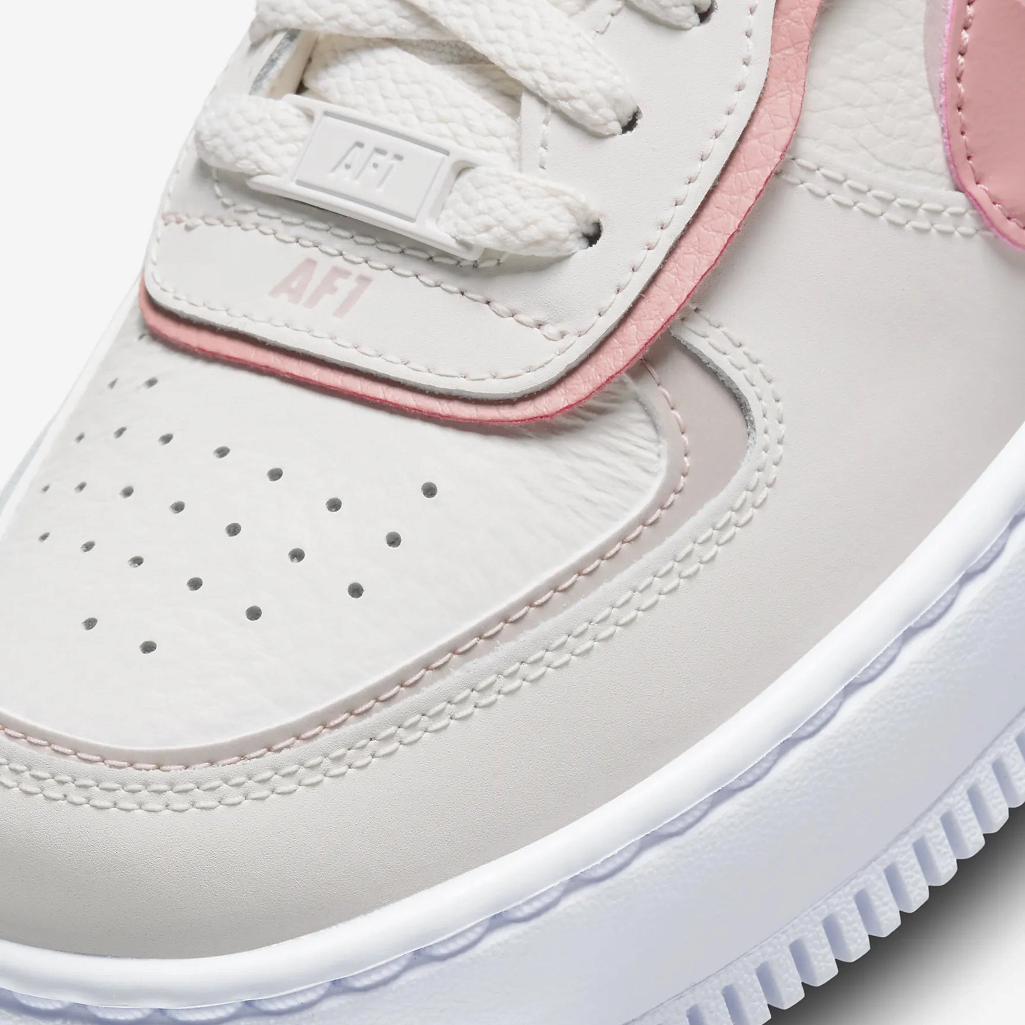 Nike | AIR FORCE 1 SHADOW  { PHANTOM/RED STARDUST-PINK OXFORD-WHITE