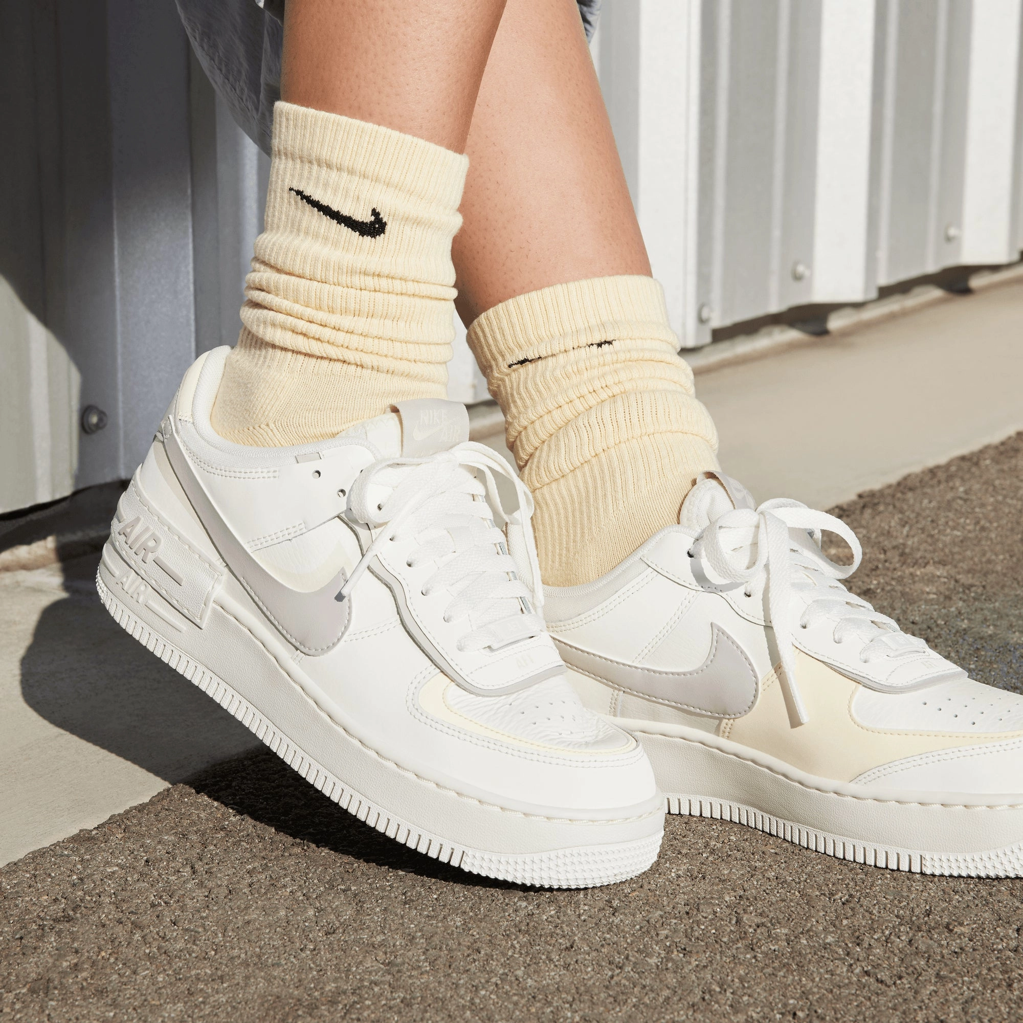 Nike | AIR FORCE 1 SHADOW  { SAIL/PLATINUM VIOLET-COCONUT MILK
