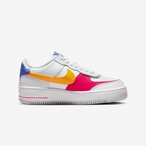 Nike | AIR FORCE 1 SHADOW  { WHITE/SUNDIAL-SIREN RED-PHOTON DUST