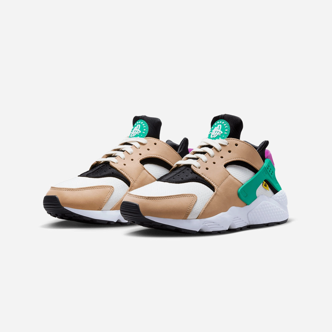 Nike | AIR HUARACHE PREMIUM  { SAIL/HEMP-BLACK-WHITE