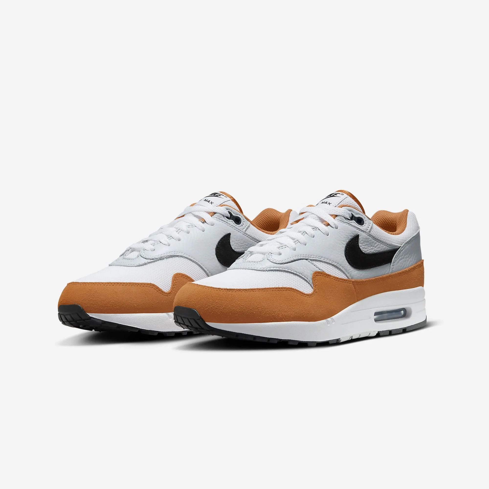 Nike | AIR MAX 1  { WHITE/BLACK-MONARCH-PURE PLATINUM