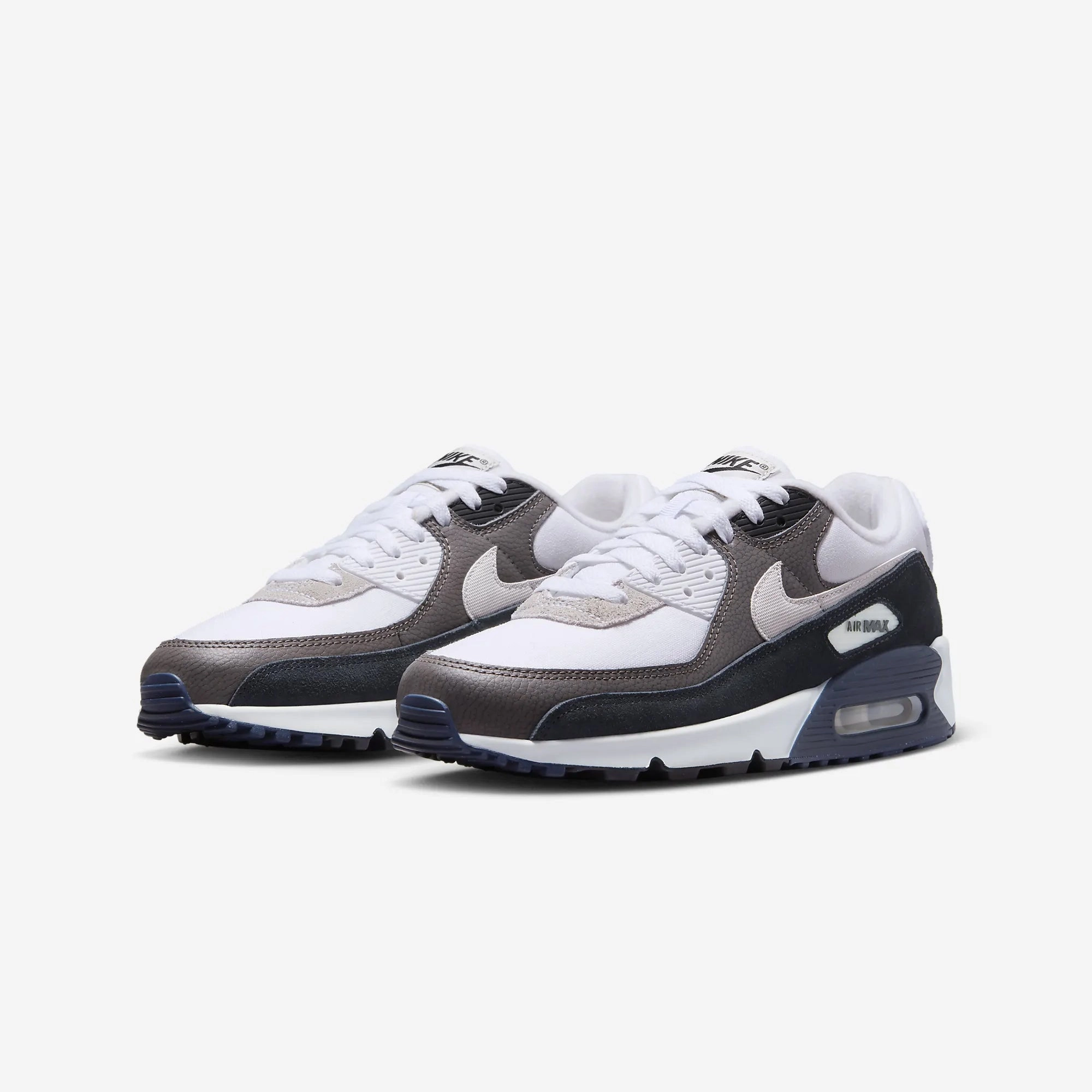 Nike | AIR MAX 90  { FLAT PEWTER/WHITE-BLACK-OBSIDIAN