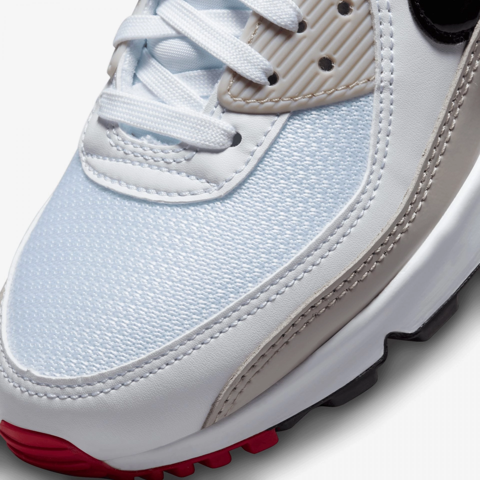 Nike | AIR MAX 90  { WHITE/BLACK-LT IRON ORE