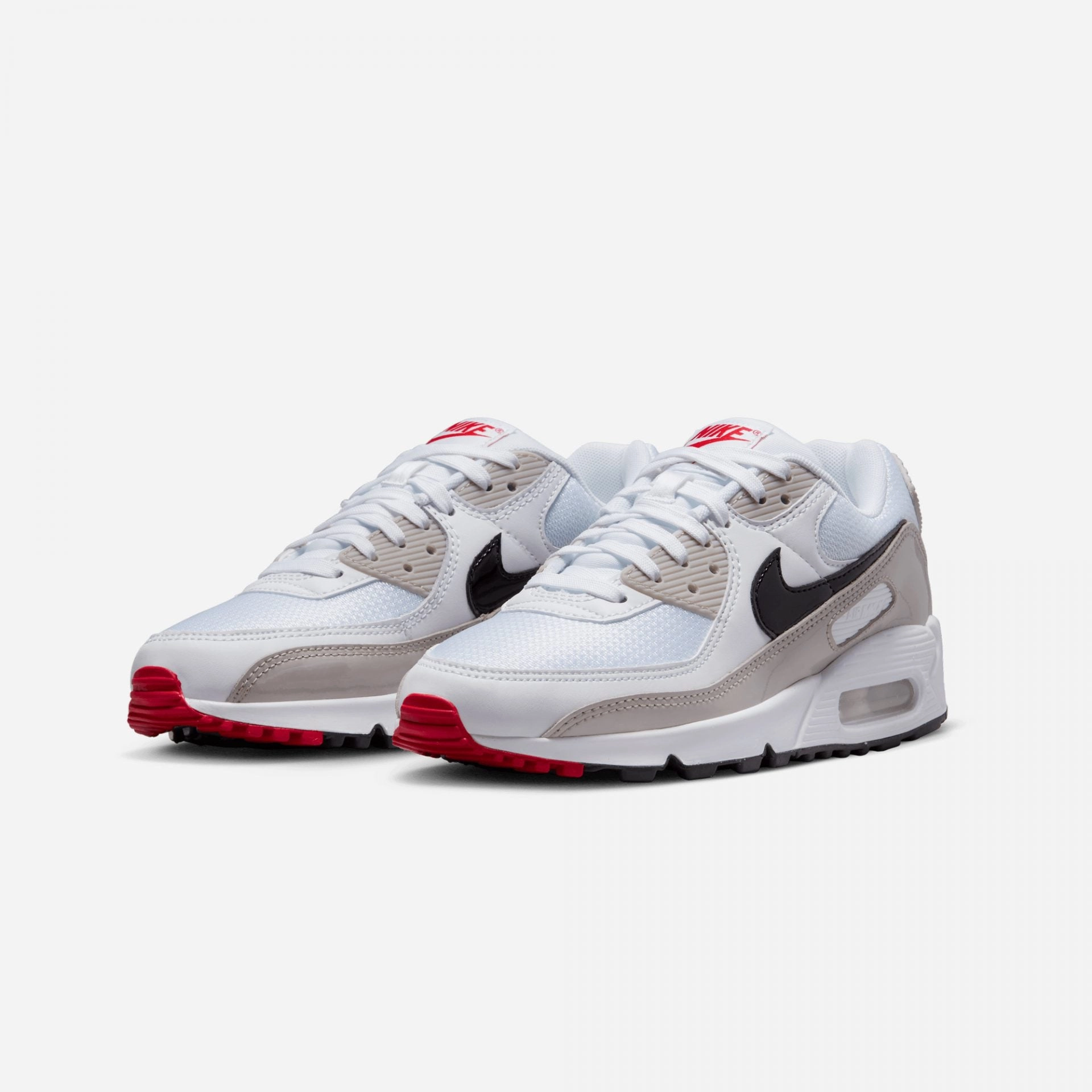 Nike | AIR MAX 90  { WHITE/BLACK-LT IRON ORE
