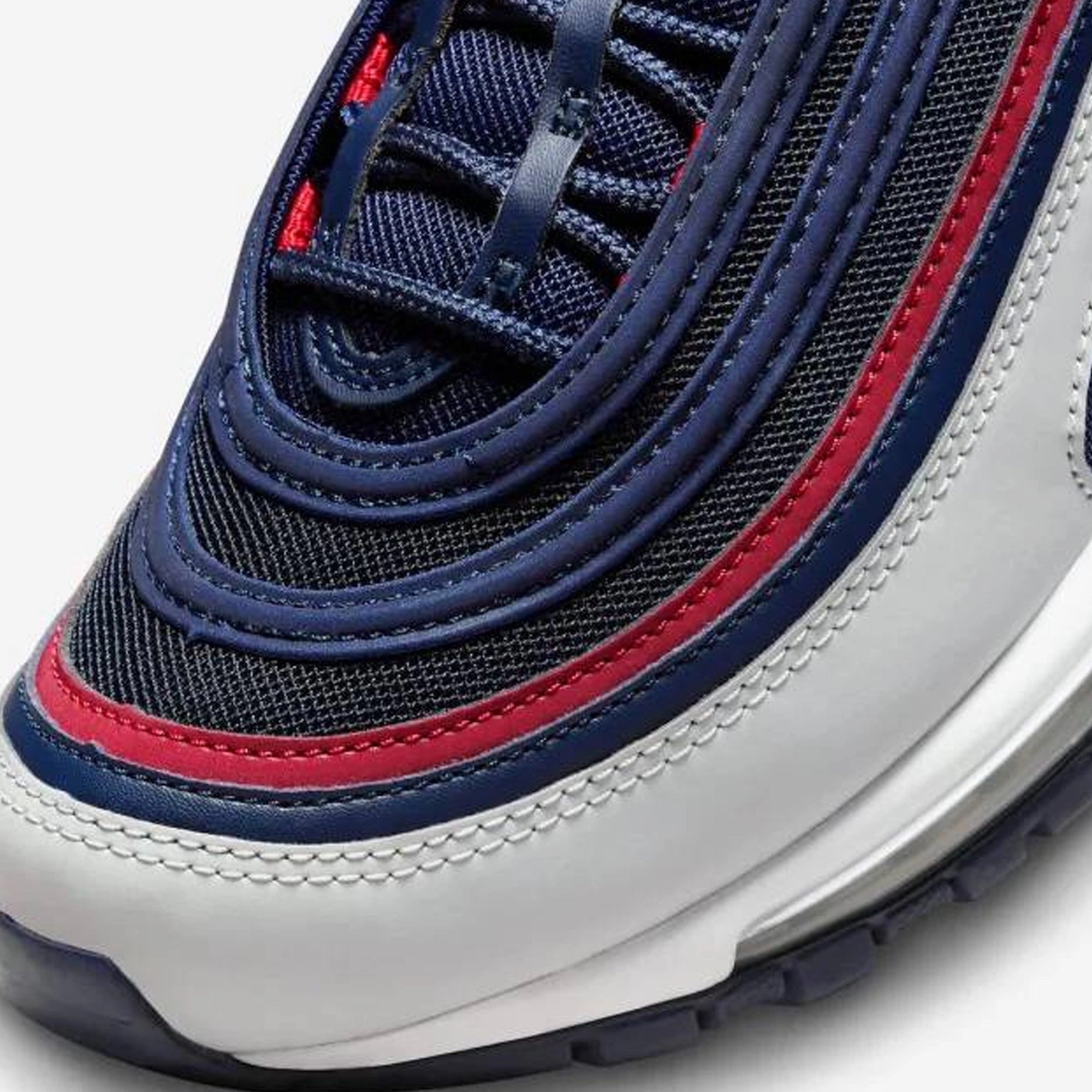 Nike | AIR MAX 97 { MIDNIGHT NAVY/TRACK RED-OBSIDIAN