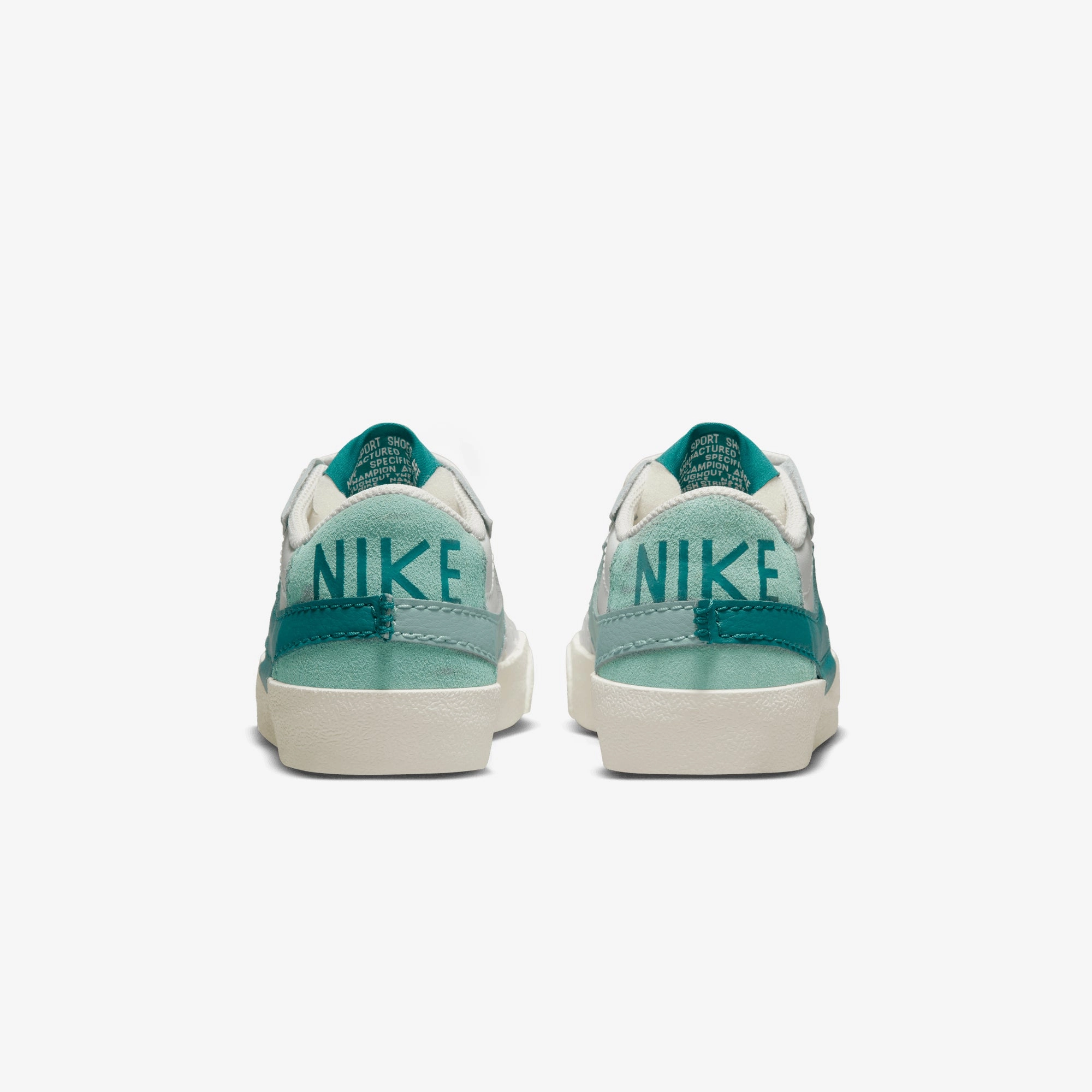 Nike | BLAZER LOW '77 JUMBO { SUMMIT WHITE/GEODE TEAL-SEA GLASS