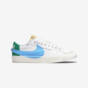 Nike | BLAZER LOW '77 JUMBO { WHITE/MALACHITE-UNIVERSITY BLUE