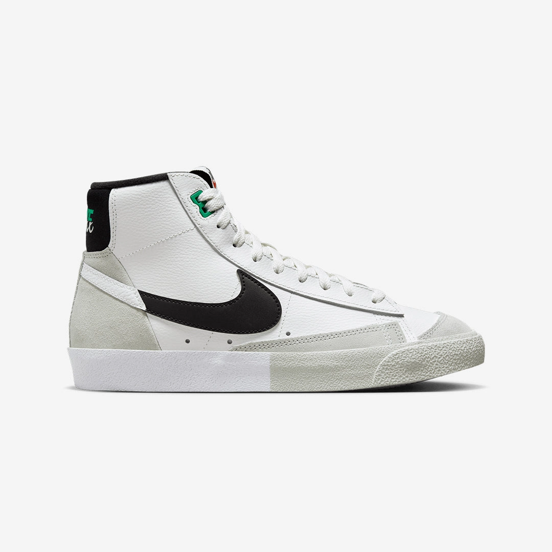Nike | BLAZER MID '77 PREMIUM { SUMMIT WHITE/BLACK-LIGHT SILVER