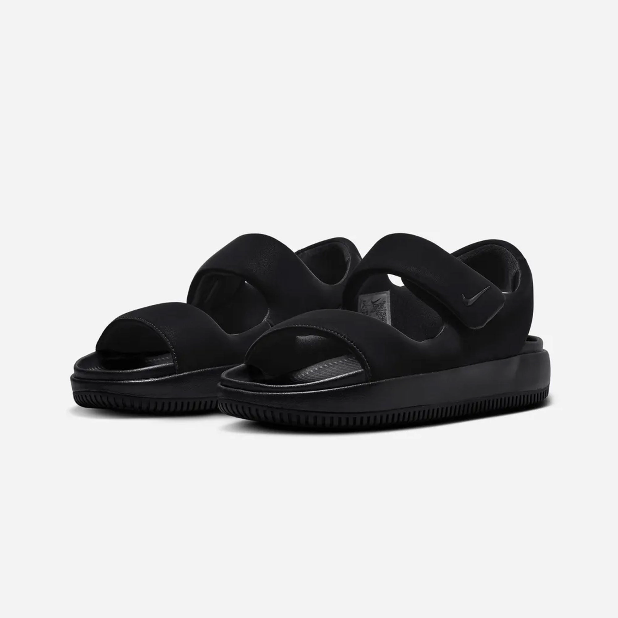 Nike | CALM SANDALS  { BLACK/BLACK-BLACK