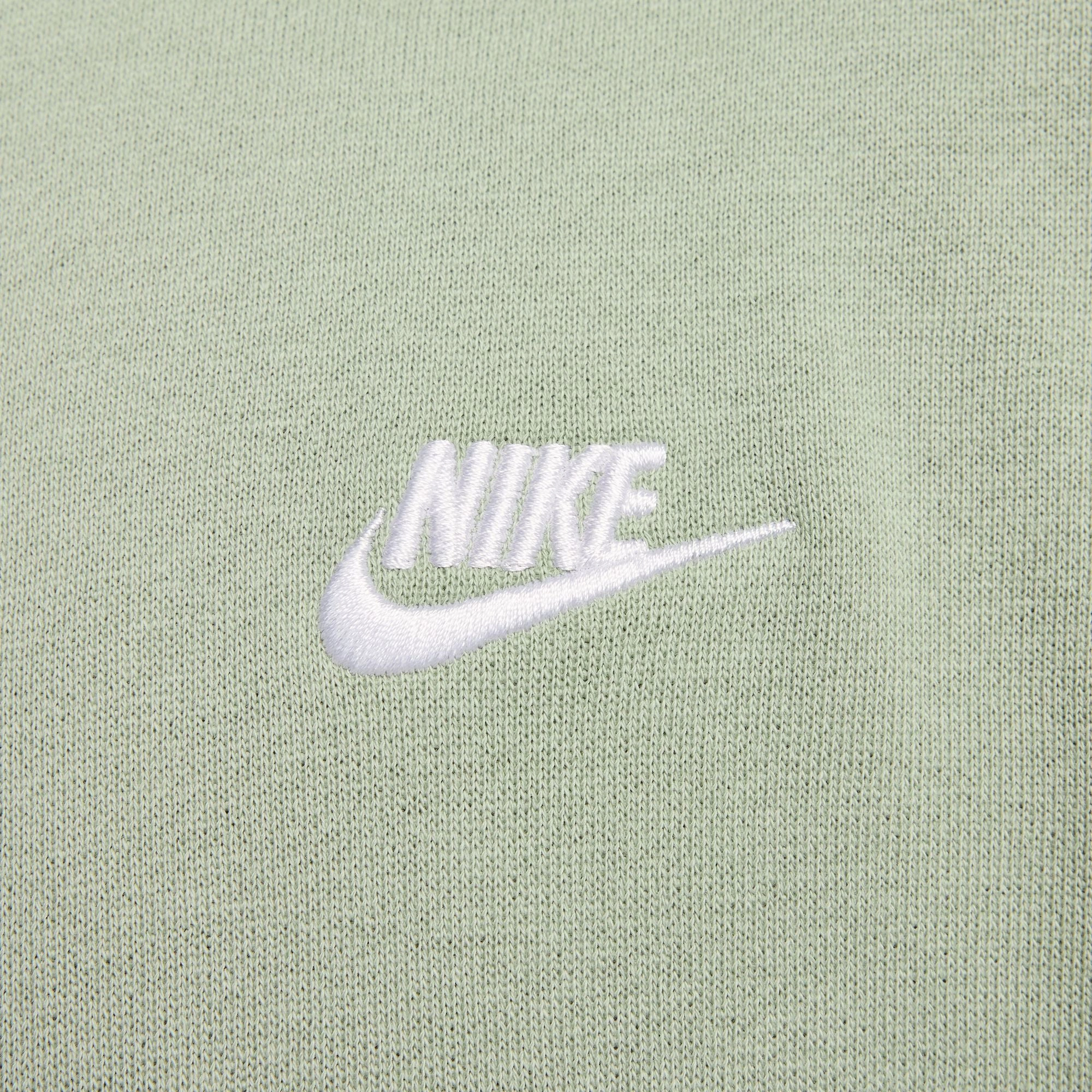 NIKE | CLUB FLEECE OVERSIZED FRENCH TERRY CREW { JADE HORIZON/JADE HORIZON/WHITE