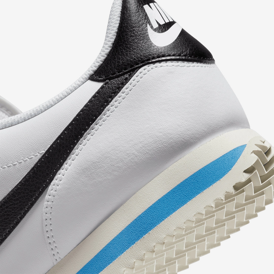Nike | CORTEZ  { WHITE/BLACK-LT PHOTO BLUE-SAIL