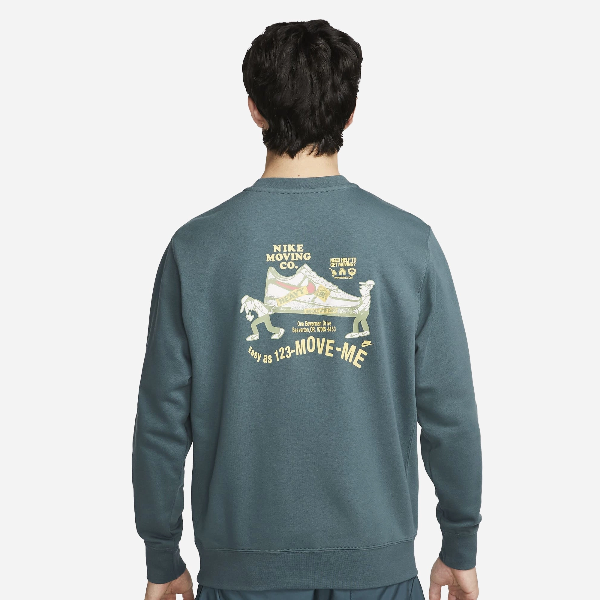 Nike | CREW NECK SWEATSHIRT  { GREY